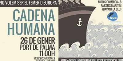 El GOB convoca una cadena humana este sábado en Palma contra la llegada a Mallorca de residuos de la península 