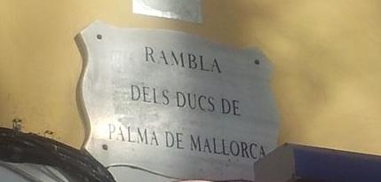 Bauzá califica de 'correctísima' la decisión de retirar el nombre de los Duques de Palma a la Rambla