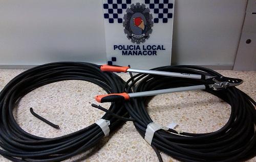 Dos detenidos por sustraer cableado de cobre público en Cala Romantica