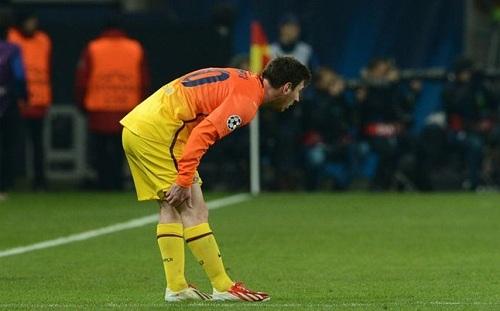 Messi baja ante el Mallorca
