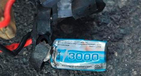 Una de las bombas estaba colocada en un olla express con clavos y rodamientos