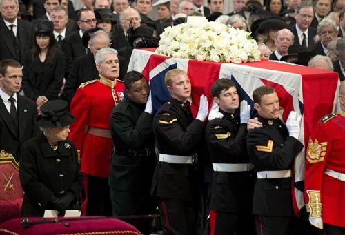 Último adiós a Margaret Thatcher 