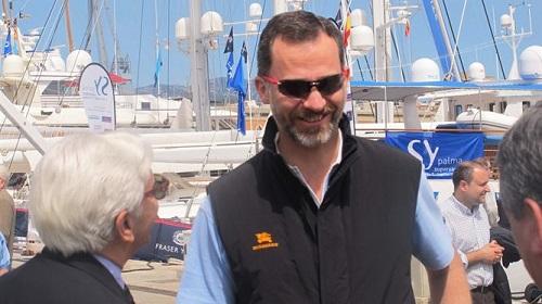 El Príncipe visita el Salón Náutico de Palma por sorpresa