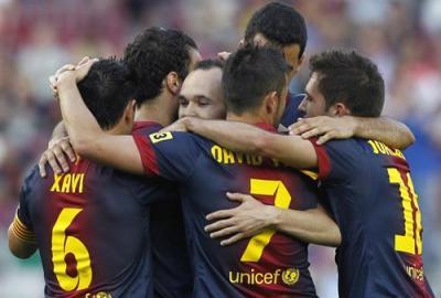 El Barça de los récords se da un festín contra el Málaga