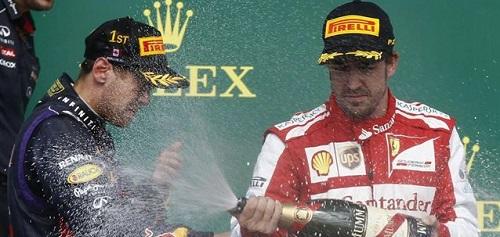 Alonso, segundo en una inapelable victoria de Vettel