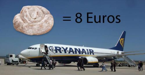 Ryanair cobrará ochos euros por subir ensaimadas a bordo