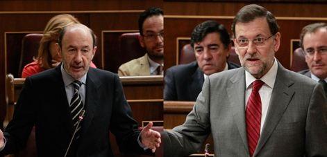 Rajoy y Rubalcaba acuerdan una posición común ante el Consejo Europeo de junio