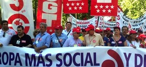 Miles de personas exigen un cambio de política económica en Europa