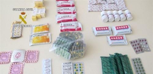 La Guardia Civil interviene más de 250.000 unidades de medicamentos ilegales procedentes de Asia 