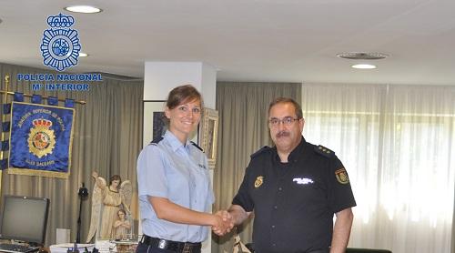 Una aspirante a Inspectora de la Policía Alemana realiza sus prácticas con la Policía Nacional en Palma de Mallorca 