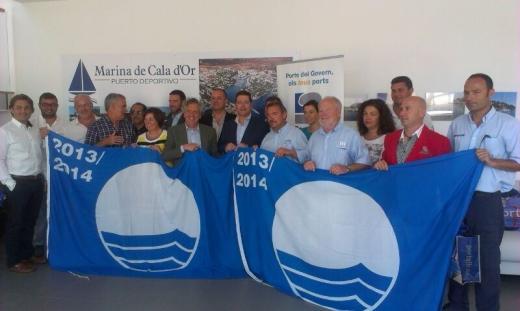 El Govern entrega las banderas azules a 16 puertos de Baleares