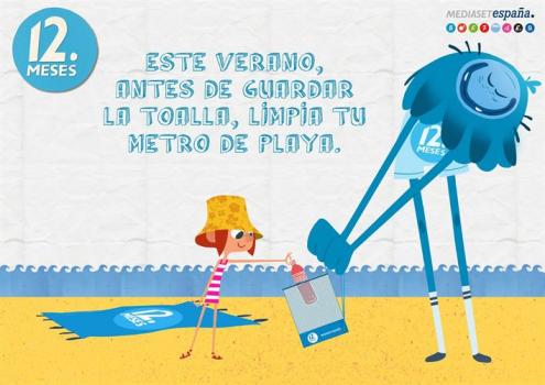 Mediaset España presenta una campaña de '12 meses' para la limpieza de playas siendo Menorca el punto de partida 