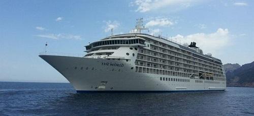 

El transatlántico The World llega este martes al puerto de Sóller