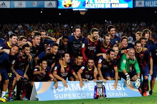 El Barça aguanta el empuje atlético y conquista la Supercopa


