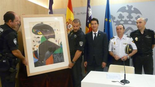 La maqueta de Joan Miró regresa a la Fundación Pilar i Joan Miró tras haberla entregado a la Policía un empresario