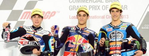 Rins vence en Moto3 y Viñales y Márquez completan el podio español