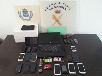 Detenidas siete personas en Magalluf por robar aparatos electrónicos