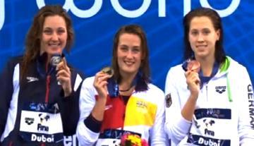 Mireia Belmonte y Melani Costa triunfan en Dubai