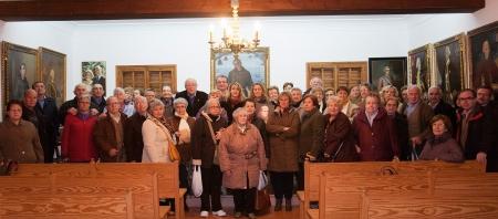 Visita de las Asociaciones de Mayores en Petra con motivo de la conmemoración del tercer centenario del nacimiento de Fray Junípero Serra