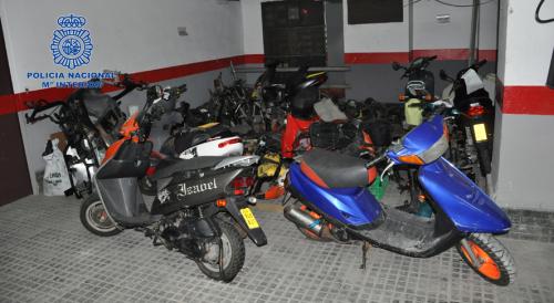 La Policía Nacional desarticula un grupo organizado dedicado al robo de ciclomotores en Palma de Mallorca y localidades de la Part Forana 