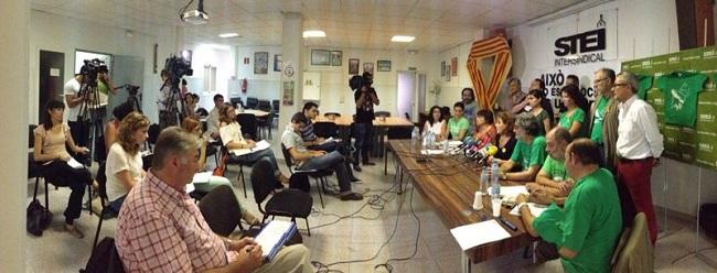 El STEI exige reunirse con la Conselleria antes de la nueva jornada de huelga, convocada para este martes