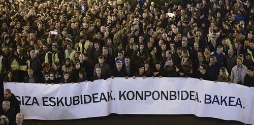 Más de 100.000 personas se manifiestan en Bilbao entre gritos por la libertad de los presos y la amnistía
