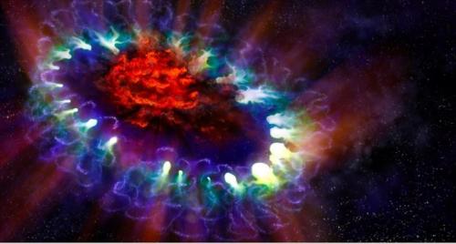 El observatorio ALMA capta una superfábrica de polvo en una supernova
