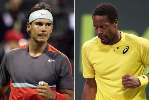 Monfils, primer examen serio para Nadal