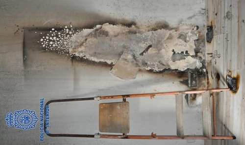 La Policía Nacional detiene al presunto autor de un incendio en un local de masajes  