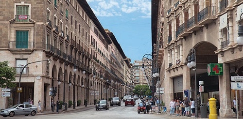 Reabren el tráfico en la avenida Jaume III en dirección Paseo Mallorca hasta el día 22 de enero