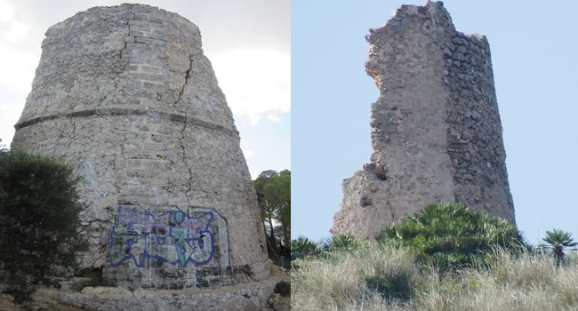 ARCA y GEFB denuncian el estado de abandono y peligro público de la torre de defensa de Capdepera