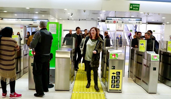 Armengol ha inaugurado el tramo electrificado hasta Manacor 