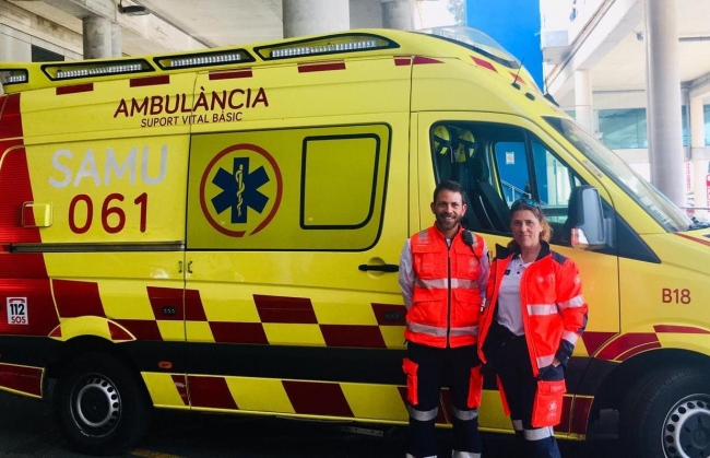 El 061 incorpora una nueva ambulancia en horario nocturno en Palma