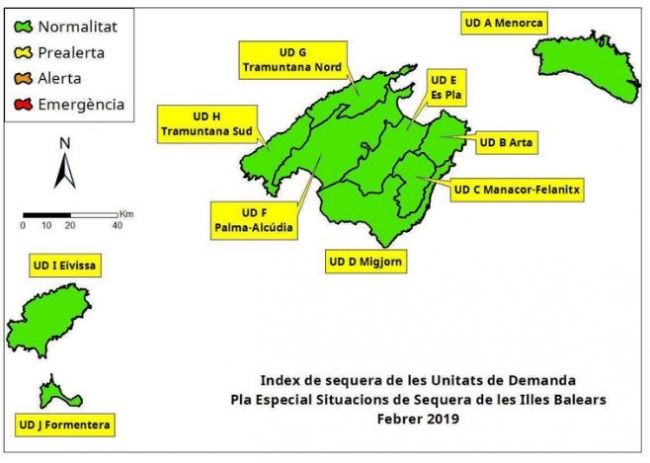 Las reservas hídricas de las Illes Balears se mantienen en el 67 %