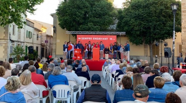Francina Armengol pide el 'voto entusiasta para el Partido Socialista para seguir avanzando en derechos y libertades'