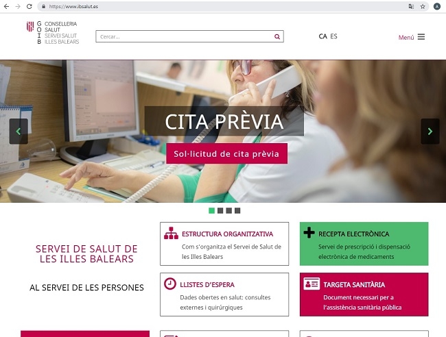 La nuevo web del Servicio de Salud permitirá a la ciudadanía acceder a las listas de espera