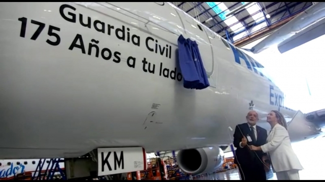 Air Europa rotula un  avión con el nombre de “Guardia Civil” con motivo del 175 Aniversario de su fundación