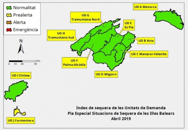 Las reservas hídricas de las Islas Baleares se sitúan en el 60%