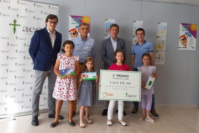 

La AECC Baleares y el COFIB entregan los premios a los ganadores del concurso de dibujo ‘Fotoprotección solar’