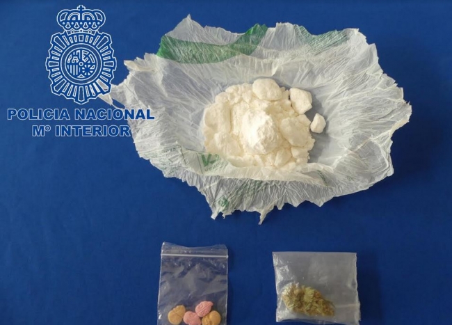 La Policía Nacional de Ibiza detiene a un hombre con 40 g de cocaína