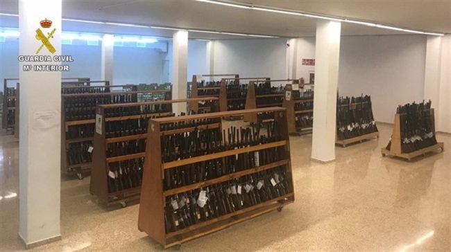 La Guardia Civil destruye más de 50.000 armas de fuego durante el pasado año