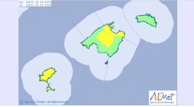 Mañana viernes alerta amarilla por altas temperaturas 