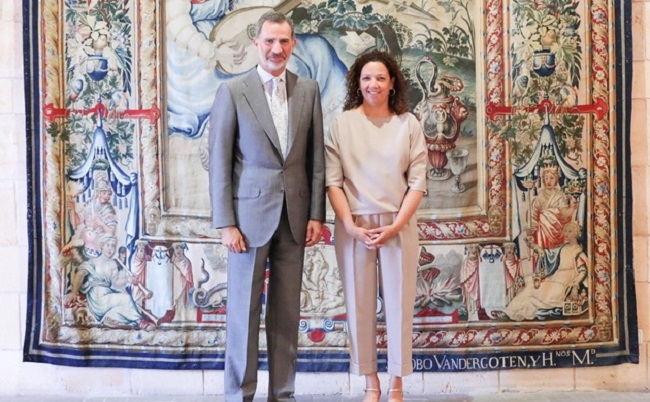 La presidenta Cladera expone a SM el Rey Felipe VI los principales retos del Consell 