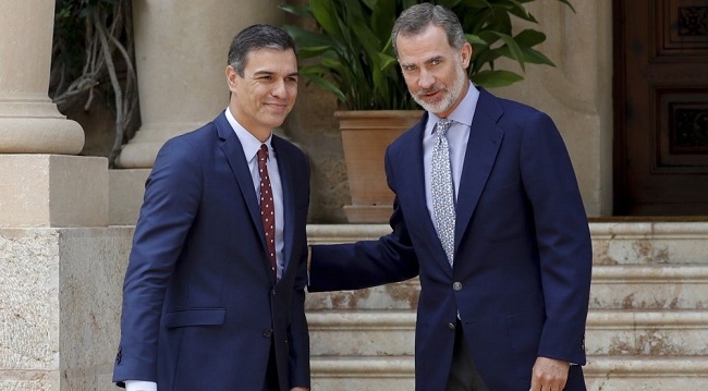 Pedro Sánchez acude al habitual despacho de verano con el Rey Felipe VI