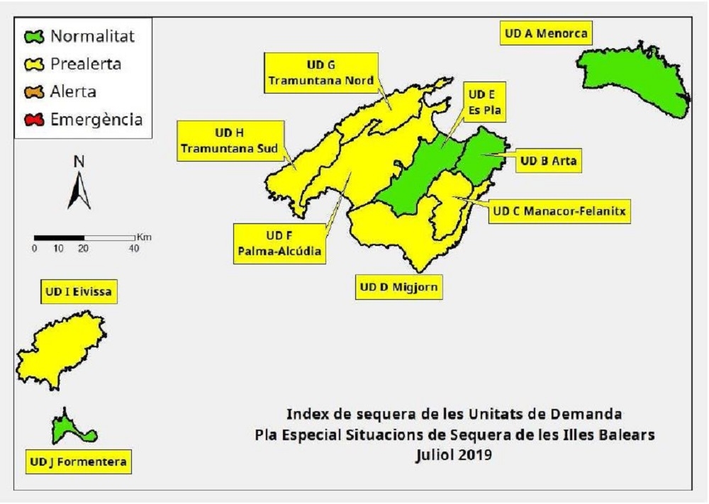 Las reservas hídricas de las Illes Balears se sitúan en el 51 %