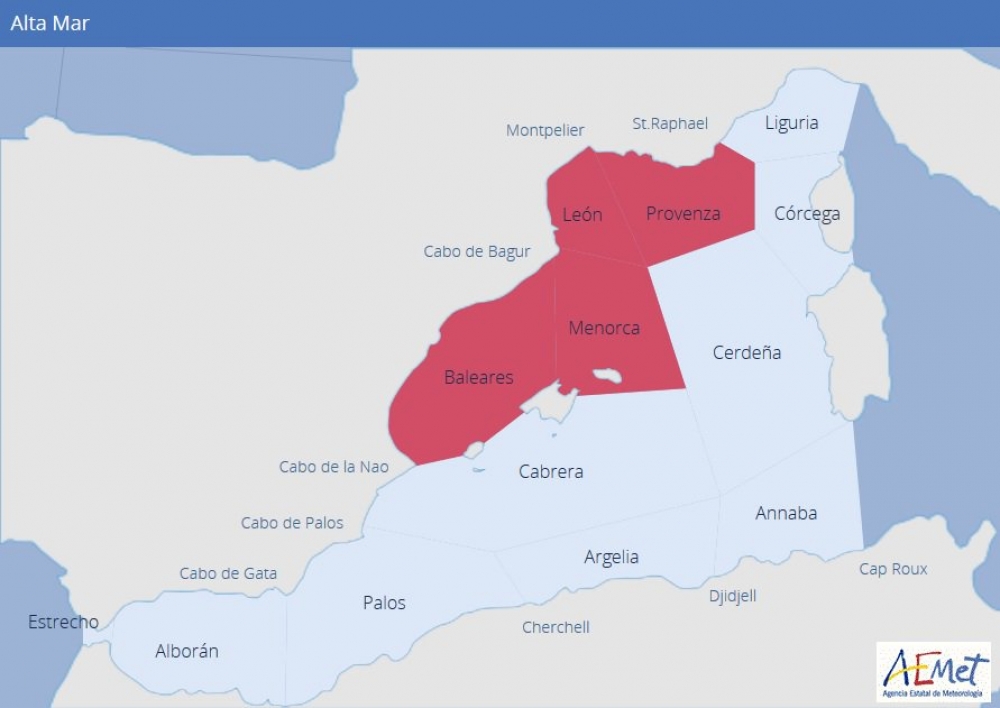 Hoy lunes, descenso de las temperaturas diurnas y viento fuerza 7