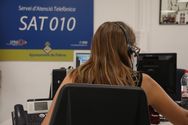 El Servicio de Atención Telefónica al ciudadano del Ayuntamiento de Palma atendió en el mes de julio 28.272 consultas