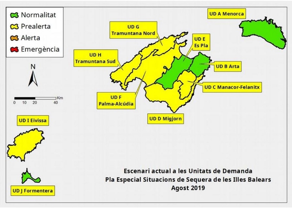 Las reservas hídricas de las Islas Baleares se situan en el 49 %