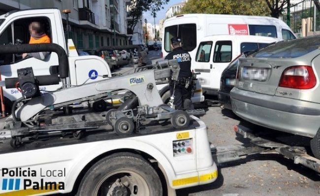 El área de Seguridad Ciudadana impulsa el proceso de vaciado de vehículos del depósito de Son Toells