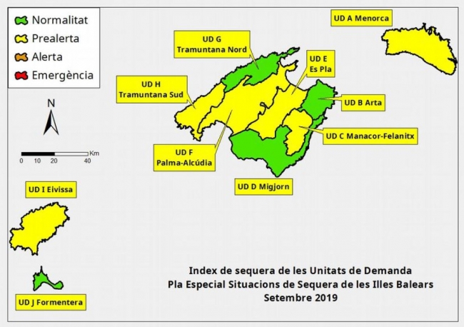 Las reservas hídricas de las Islas Baleares se sitúan en el 50 %